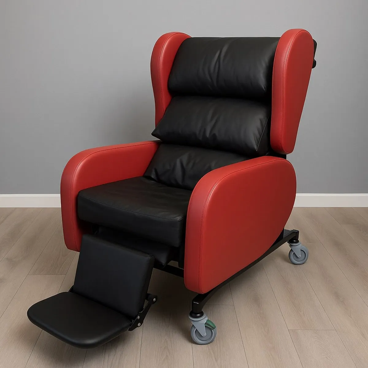 High-Back Recliner Chair with Footrest - Image 1