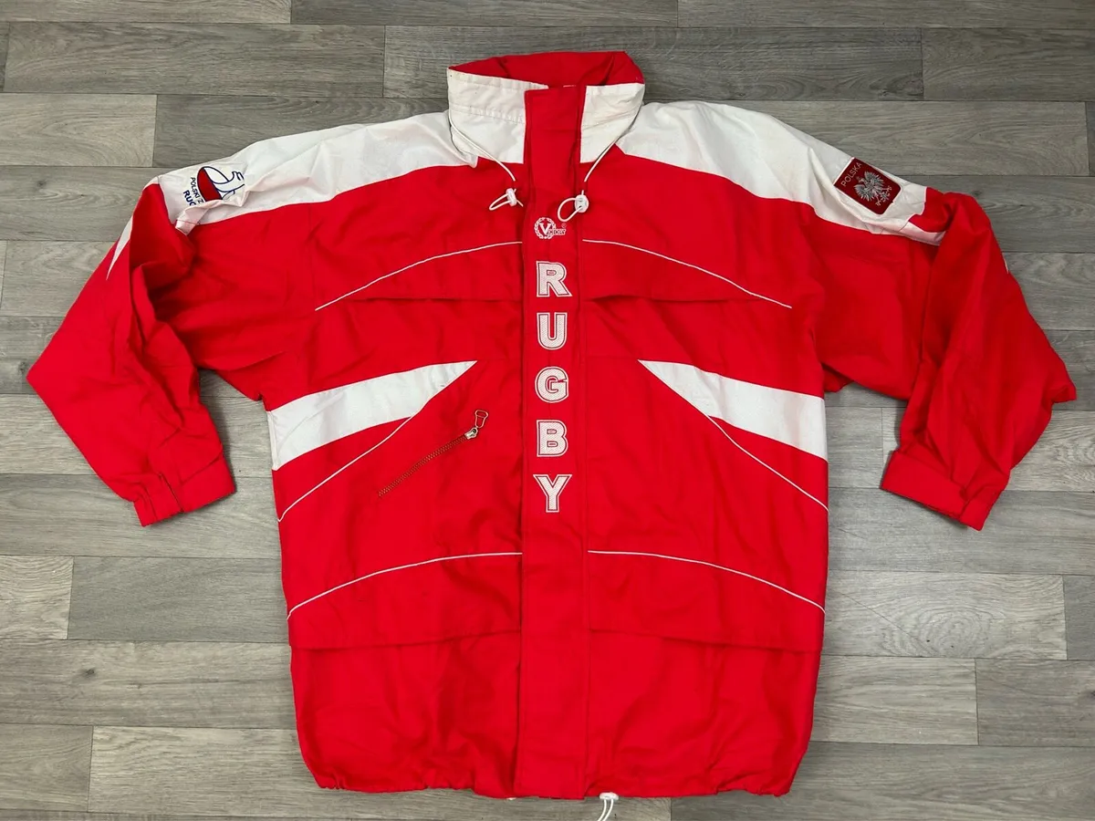 Rare Vintage Victory Poland Polska Rugby Jacket - Image 1