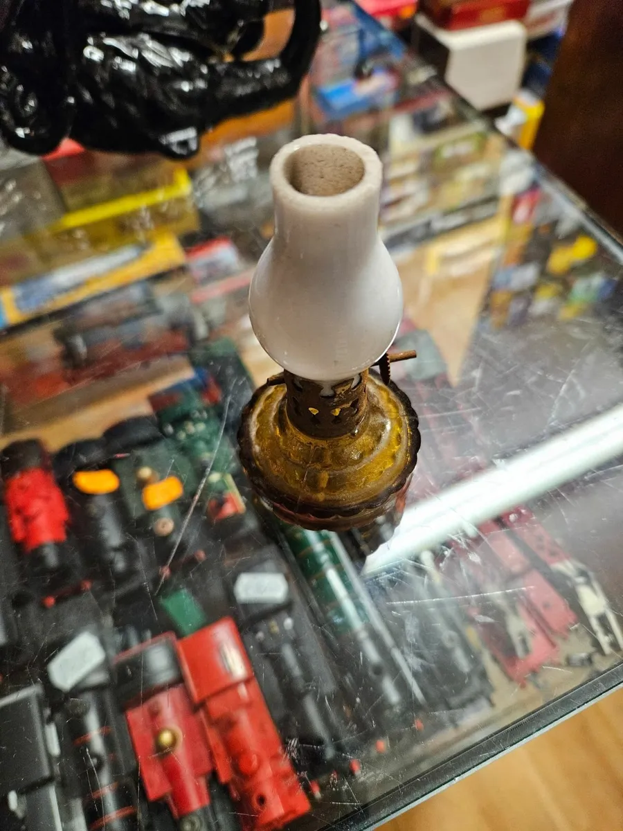 Vintage Miniature Oil Lamp - Image 1