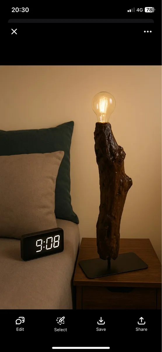 Table lamp bespoke one of a kind