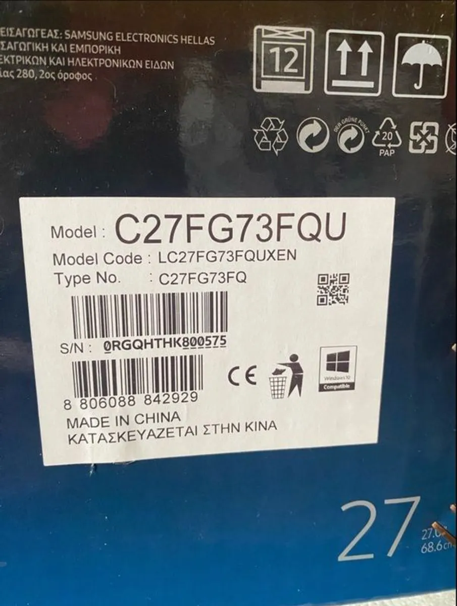 Samsung C27FG73FQU - CFG7 Series - QLED monitor - curved - 27" - 1920 x 1080 Full HD (1080p) @ 144 Hz - Image 2