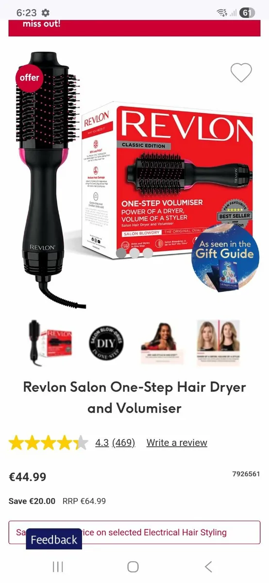 Revlon heated brush - Image 1