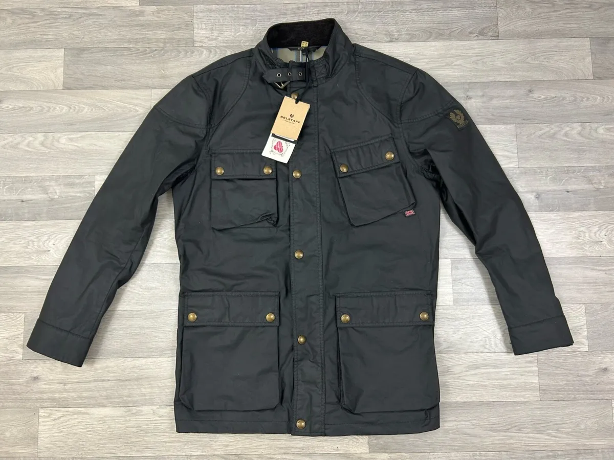 NEW Belstaff Trialmaster Wax Biker Jacket XXL - Image 1