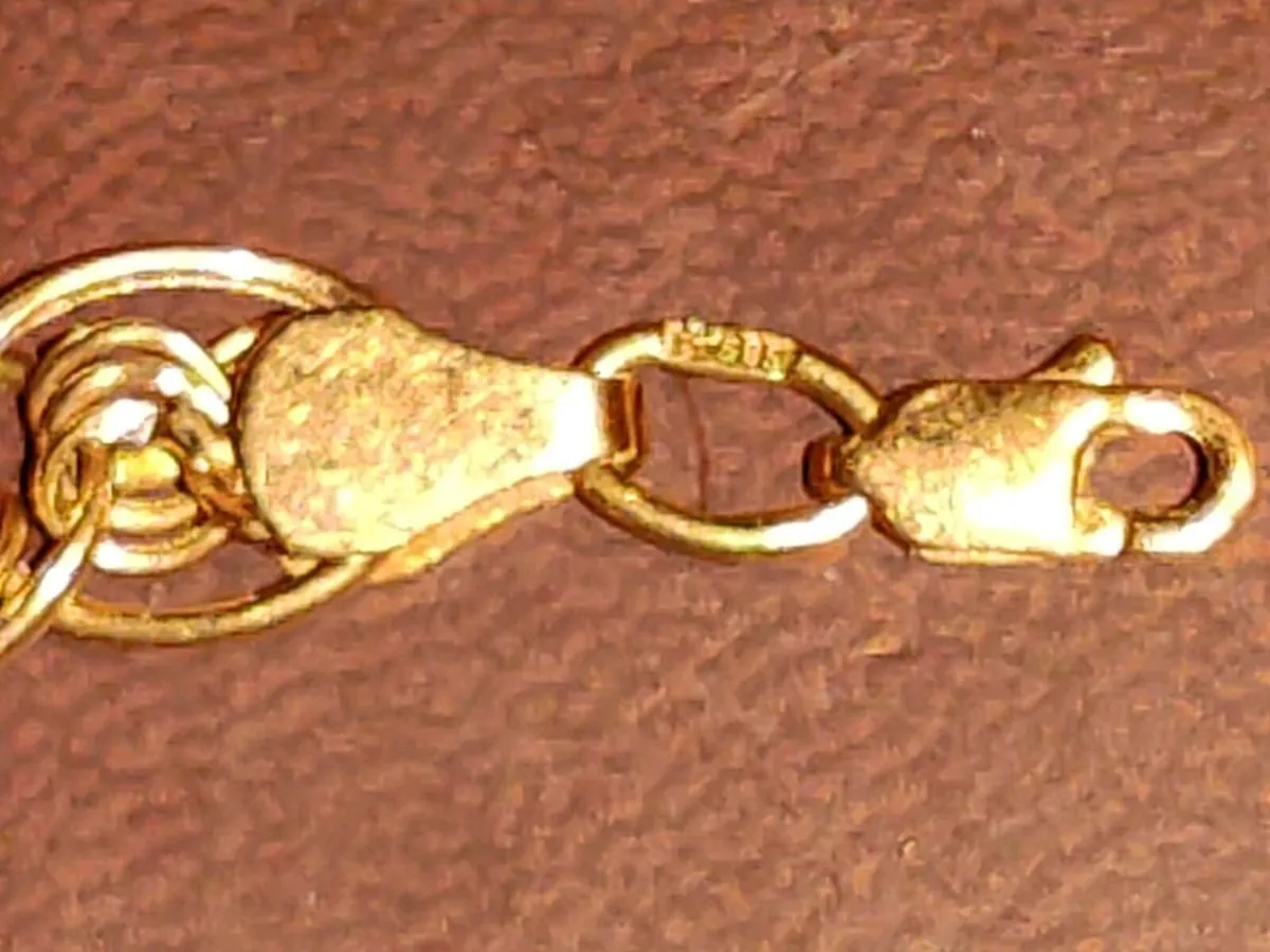 RARE TWIRLY TWIST 14CT Gold 5 Gram 8"New Bracelet - Image 4