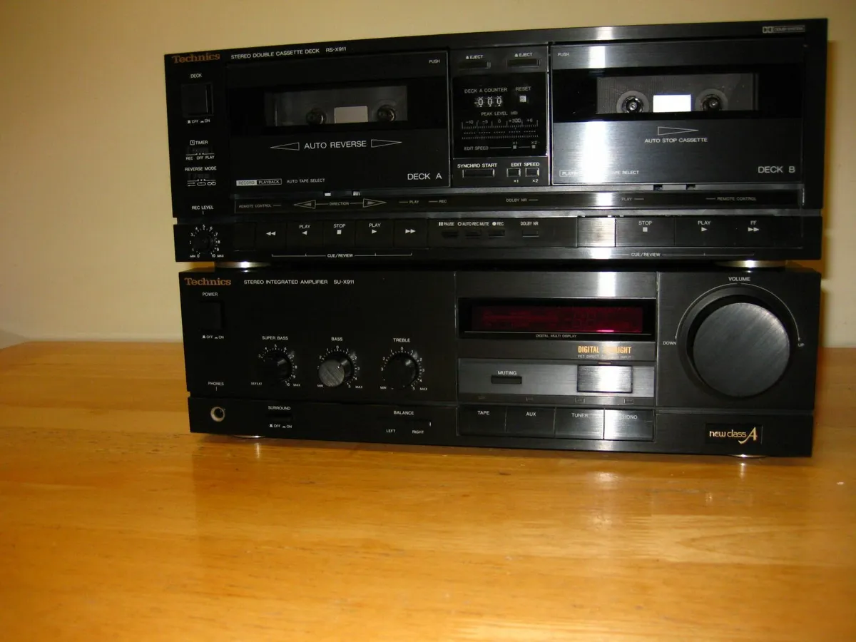 Technics SUX911 Amp & RSX911 Twin Tape Deck Japan. - Image 4