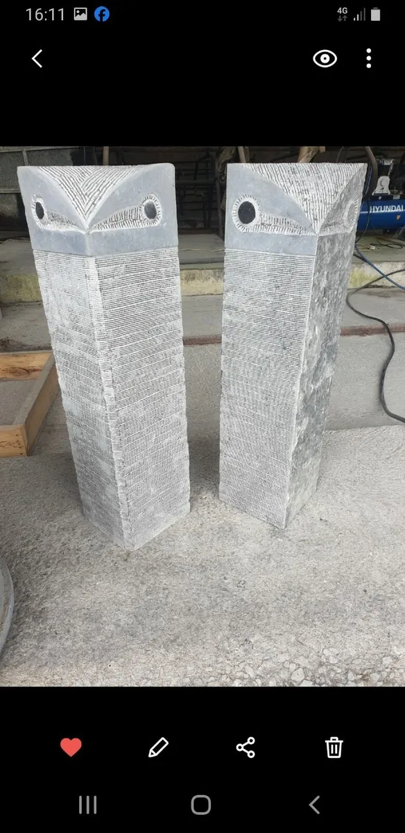 Kilkenny limestone owls - Image 2