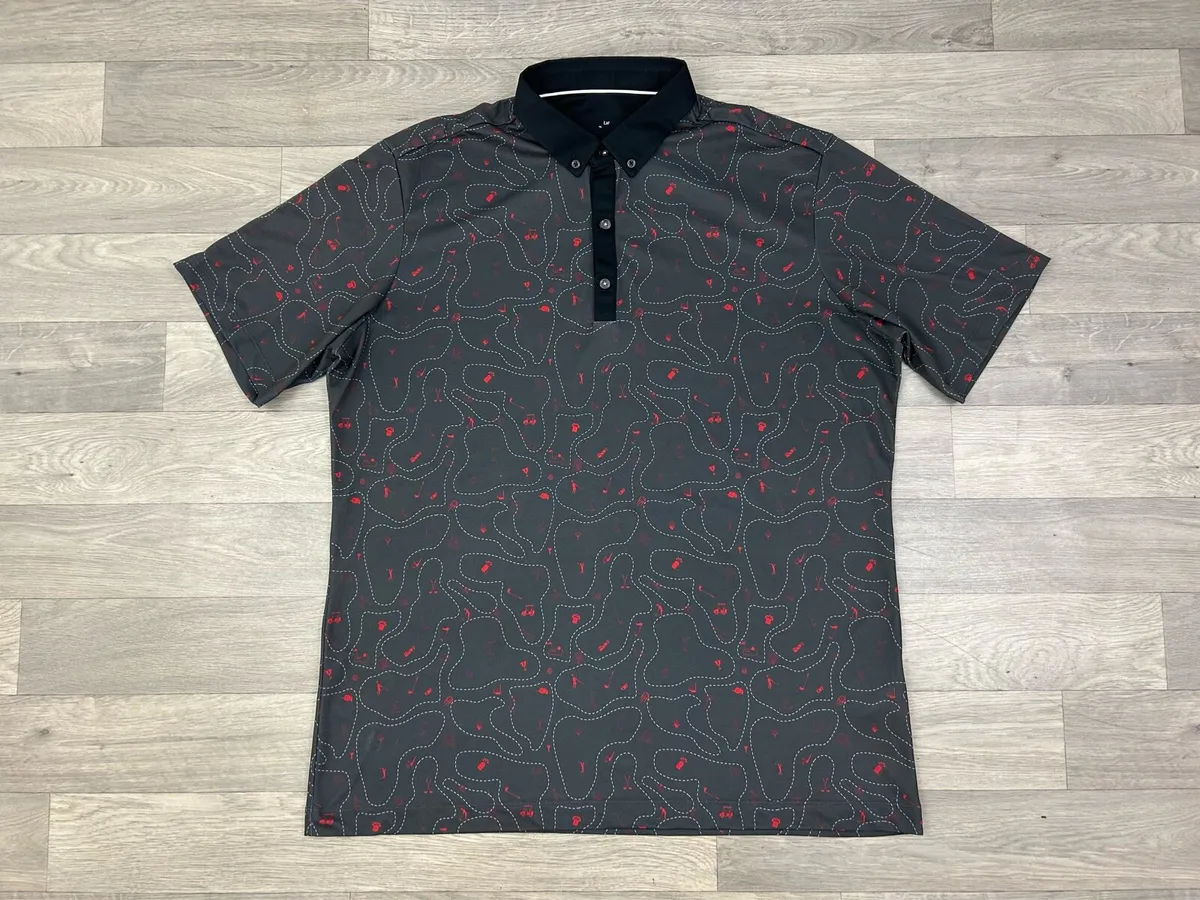 Galvin Green Patterned Golf Polo Shirt Mens XXL - Image 1