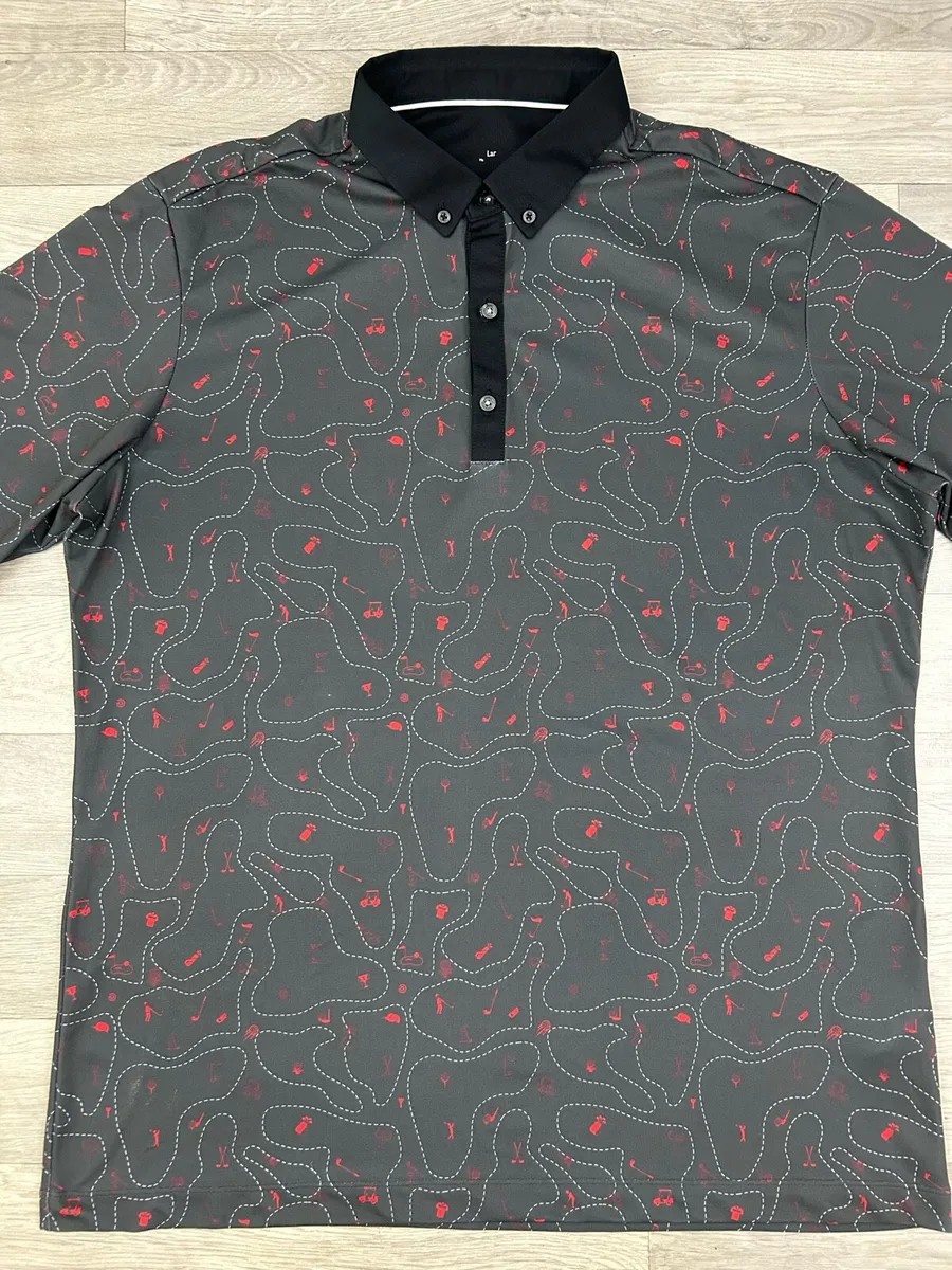 Galvin Green Patterned Golf Polo Shirt Mens XXL - Image 2