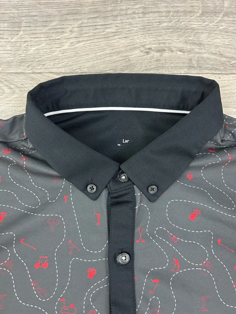 Galvin Green Patterned Golf Polo Shirt Mens XXL - Image 3