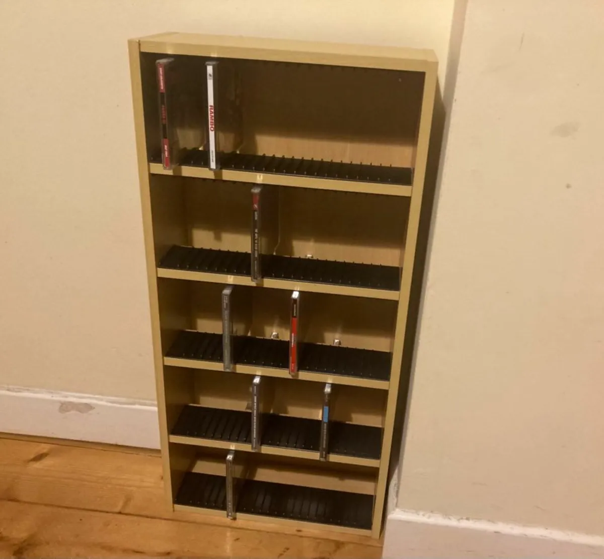 Wooden CD Rack Storage Shelf - Image 4