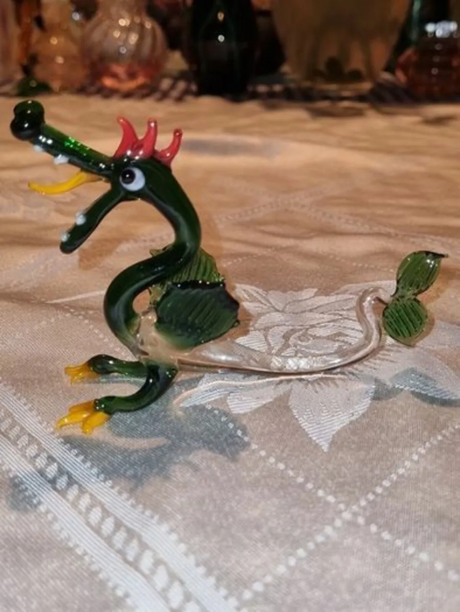 Murano glass dragon figurine - Image 1