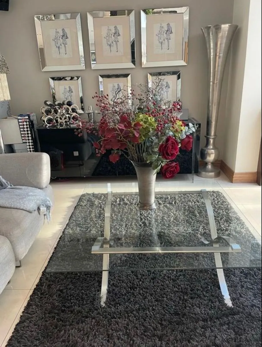 Eicholtz Polished Steel Coffee Table - Image 1