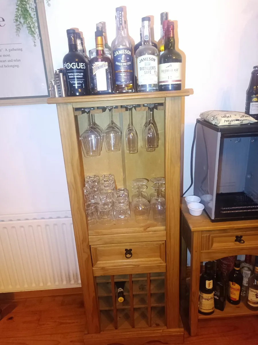 Mexican pine wine/liquor cabinet - Image 3