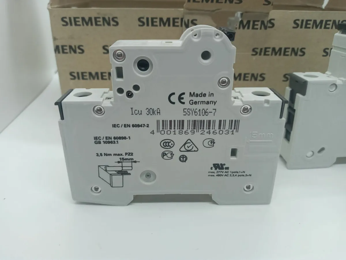 Delivery - 12 x Siemens 5SY6106-7 MCB C6 Circuit B - Image 4