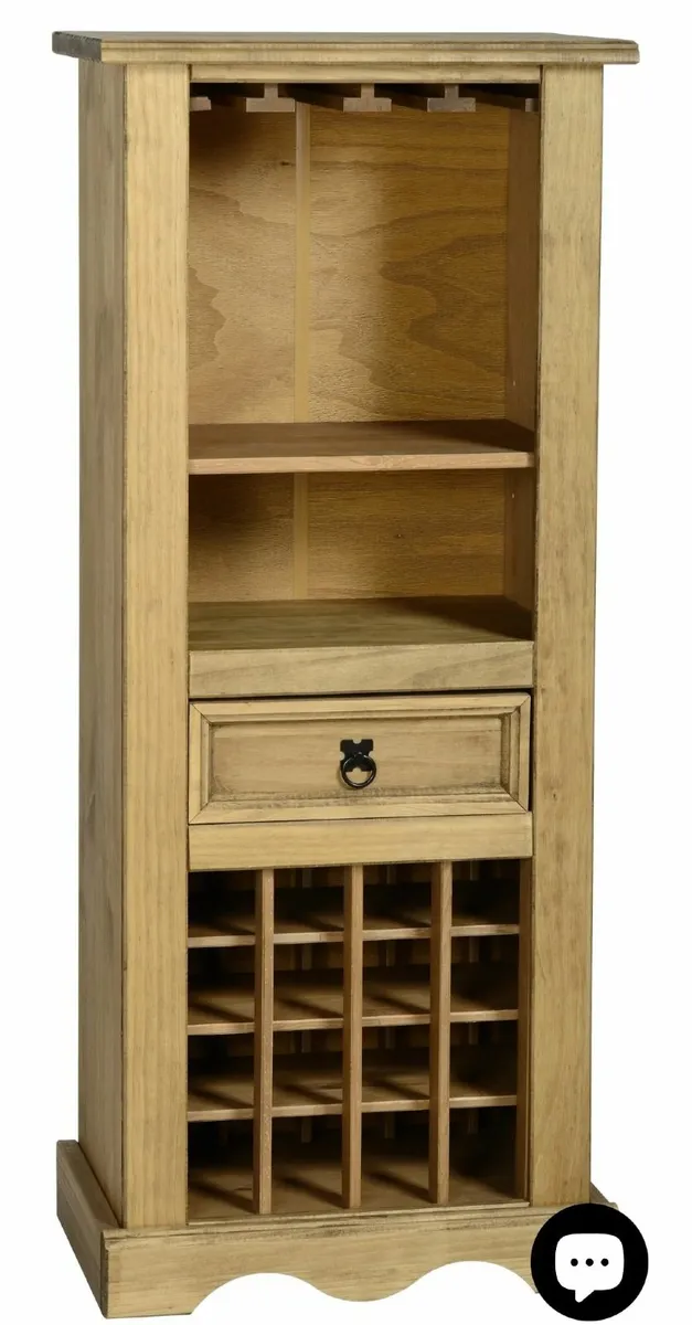 Mexican pine wine/liquor cabinet - Image 1