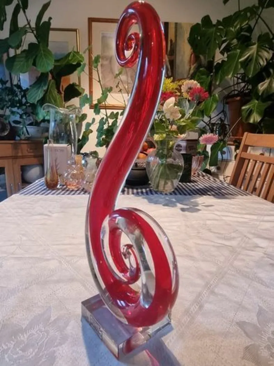 Large glass modern sculpture - Murano - Image 2