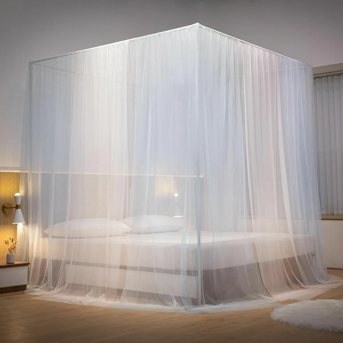 Princess Bed Canopy Blue White Mosquito Net Super - Image 2
