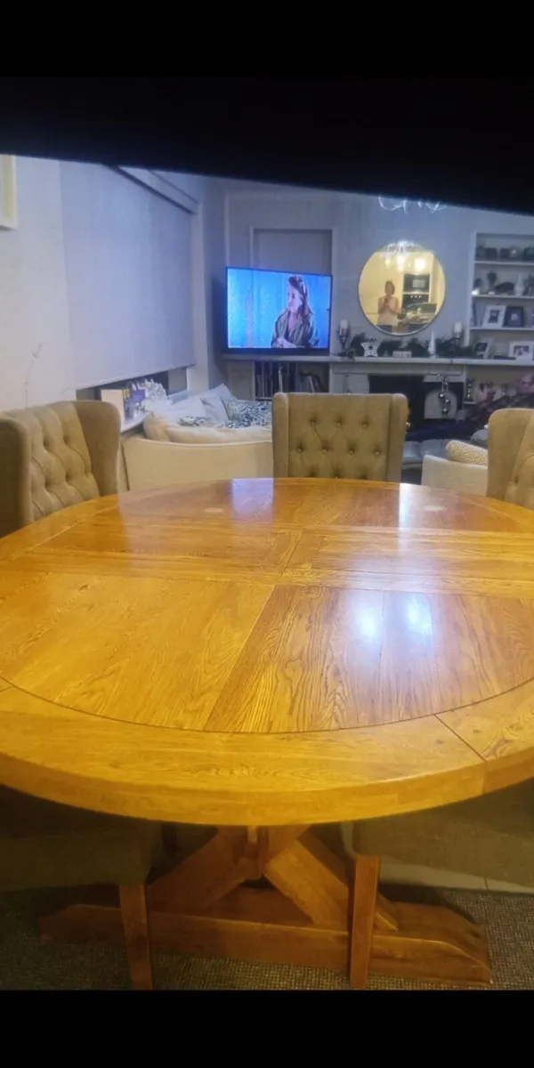 salad light oak table - Image 2