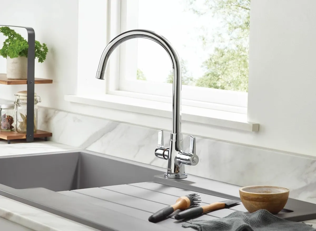 Echo EasyFit Kitchen Sink Mixer Tap Chrome - Image 2