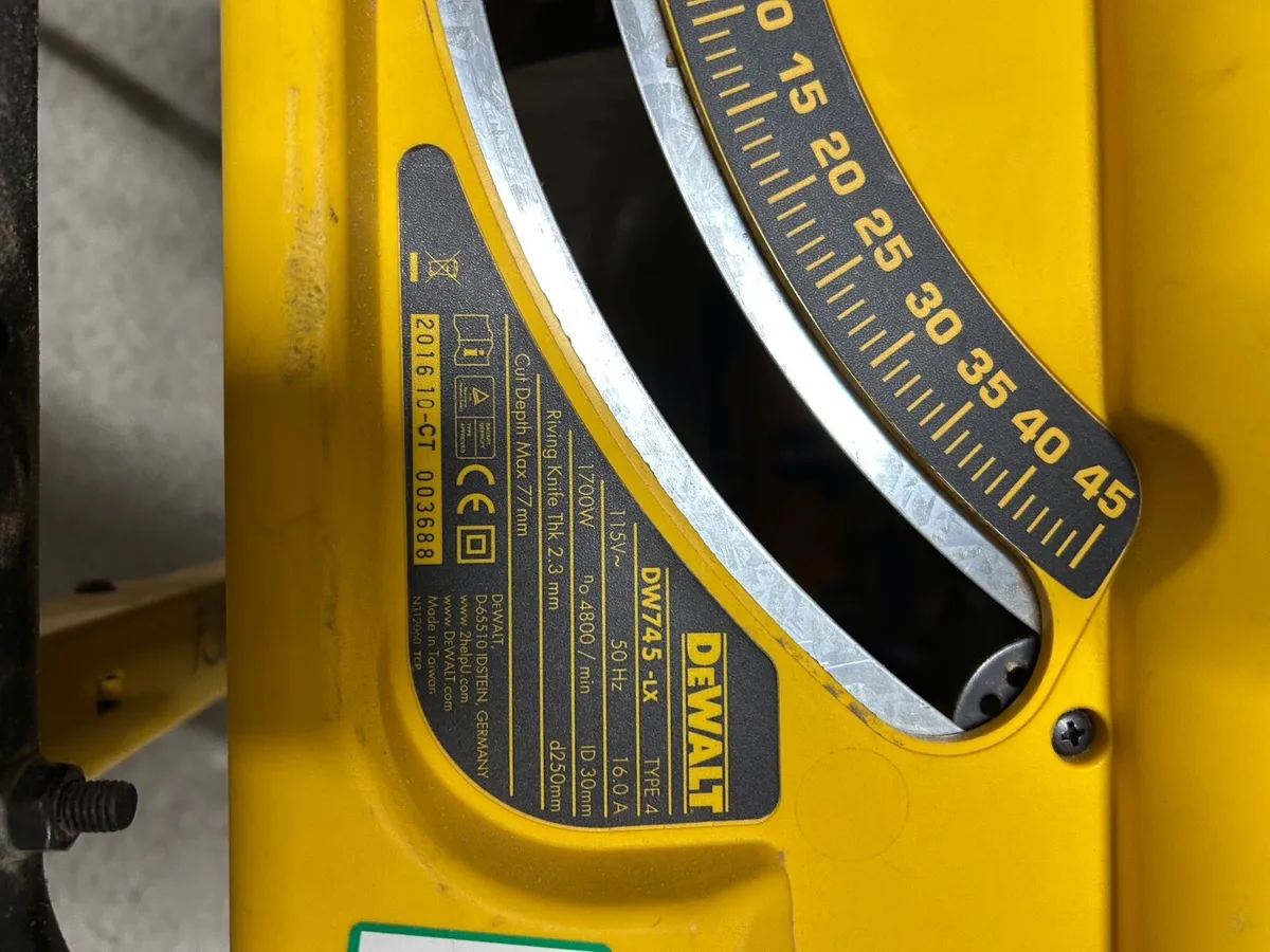 Dewalt Table saw x 2 (Like New) - Image 3