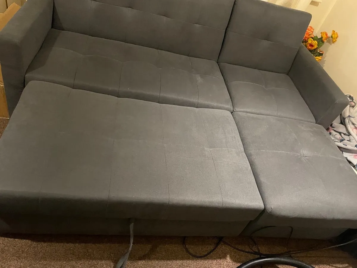 Sofa bed with storage unit - Image 2