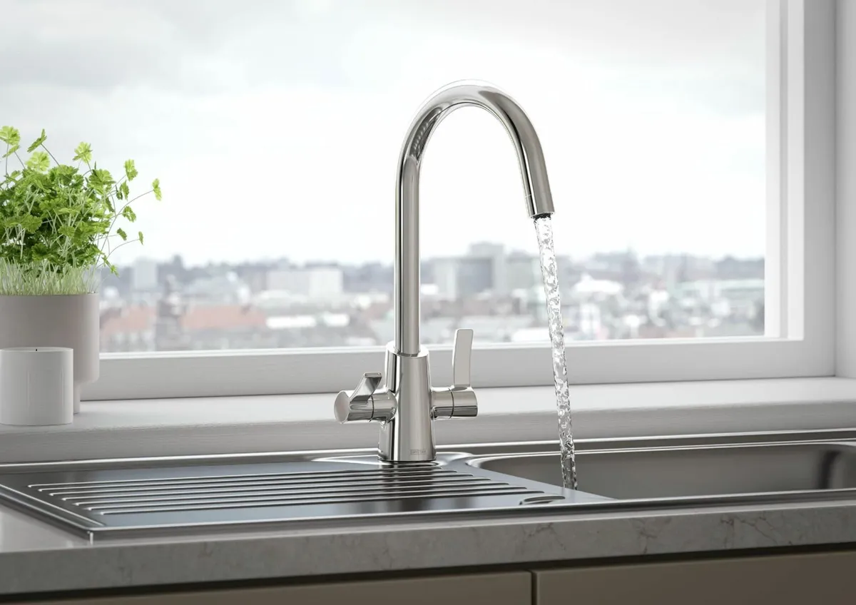 Acorn Easyfit Kitchen Sink Mixer Chrome Tap - Image 4