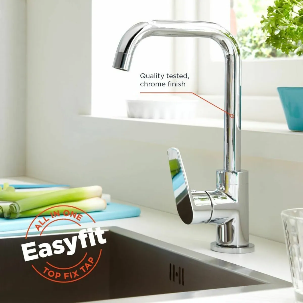 BLB EFSNK C Blueberry Easyfit Kitchen Sink Mixer - Image 4
