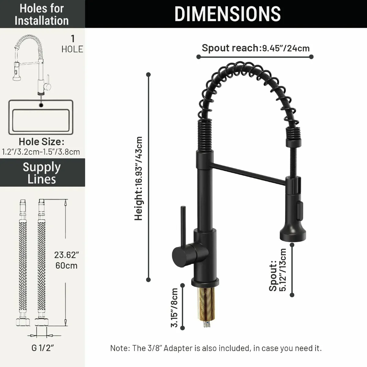 Kitchen Sink Mixer Tap with Pull Down Sprayer 2 - Image 2