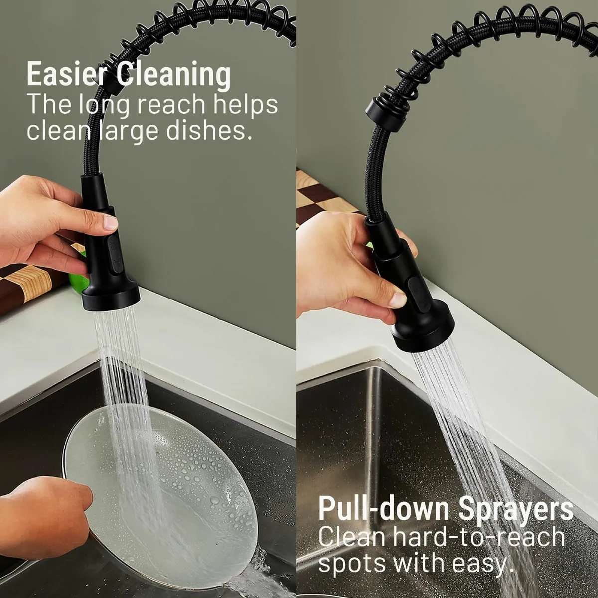 Kitchen Sink Mixer Tap with Pull Down Sprayer 2 - Image 3
