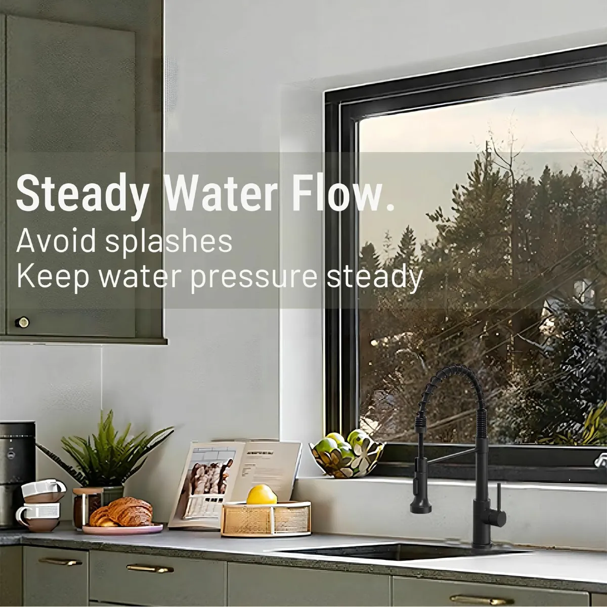 Kitchen Sink Mixer Tap with Pull Down Sprayer 2 - Image 4