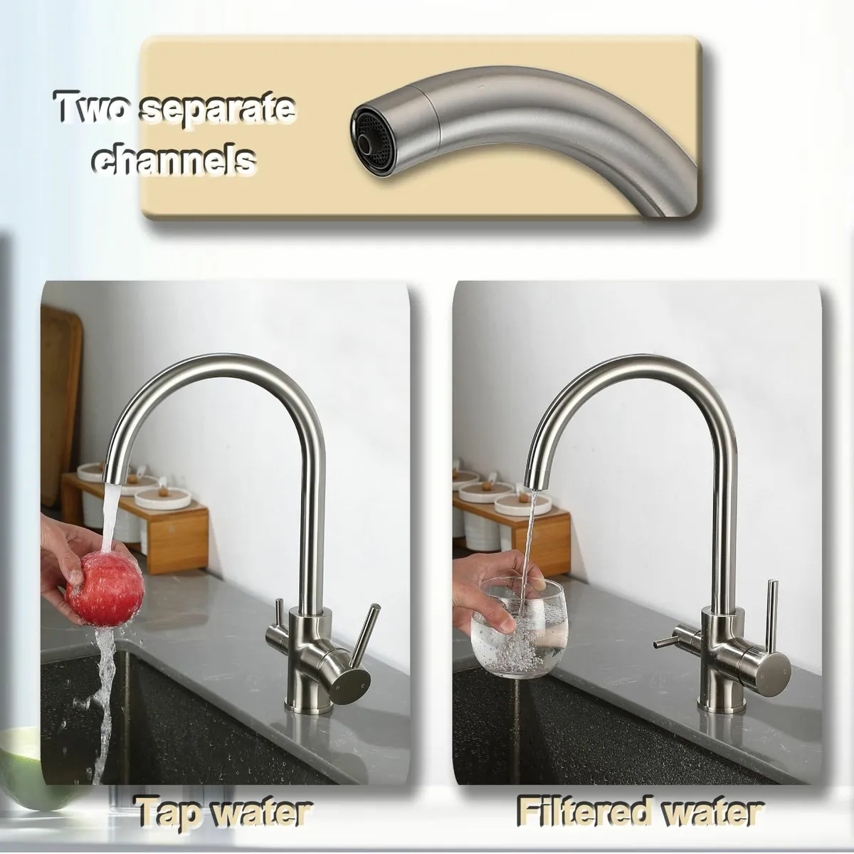 3 in 1 Kitchen Tap with Drinking Filtered Water - Image 4