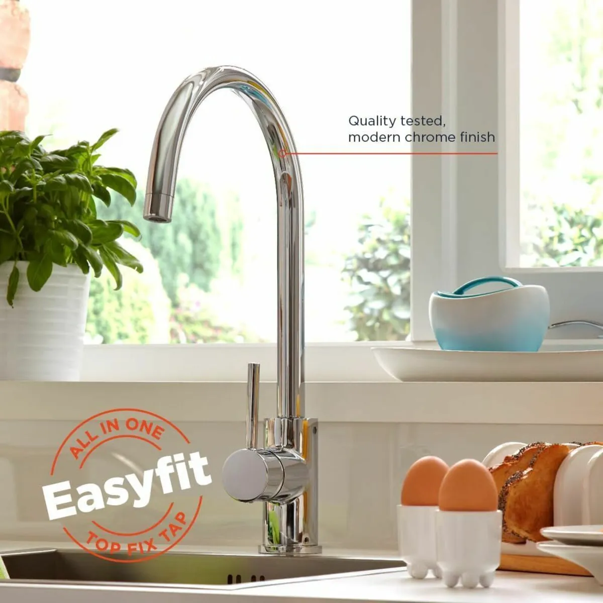 PST EFSNK C Pistachio Easyfit Kitchen Sink Mixer - Image 4