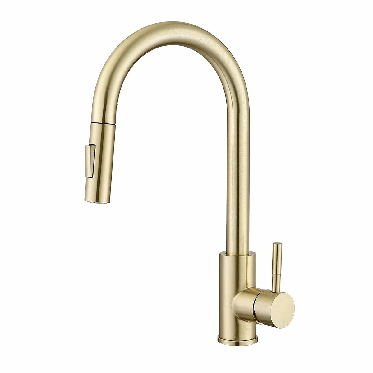 Brushed Gold Kitchen Sink Tap with Pull-Down - Image 1