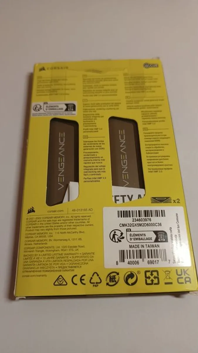 Corsair Vengeance DDR5 32GB 2x16GB 6000MHz CL36 - Image 2