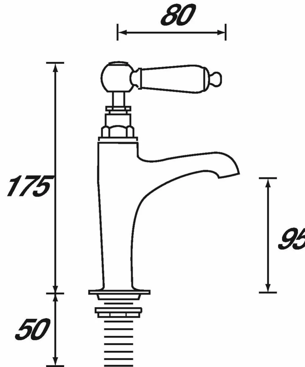 RS HNK C Renaissance High Neck Kitchen Pillar - Image 2