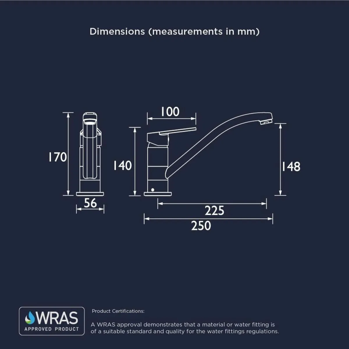 Cinnamon Easy Fit Kitchen Sink Single Lever - Image 3