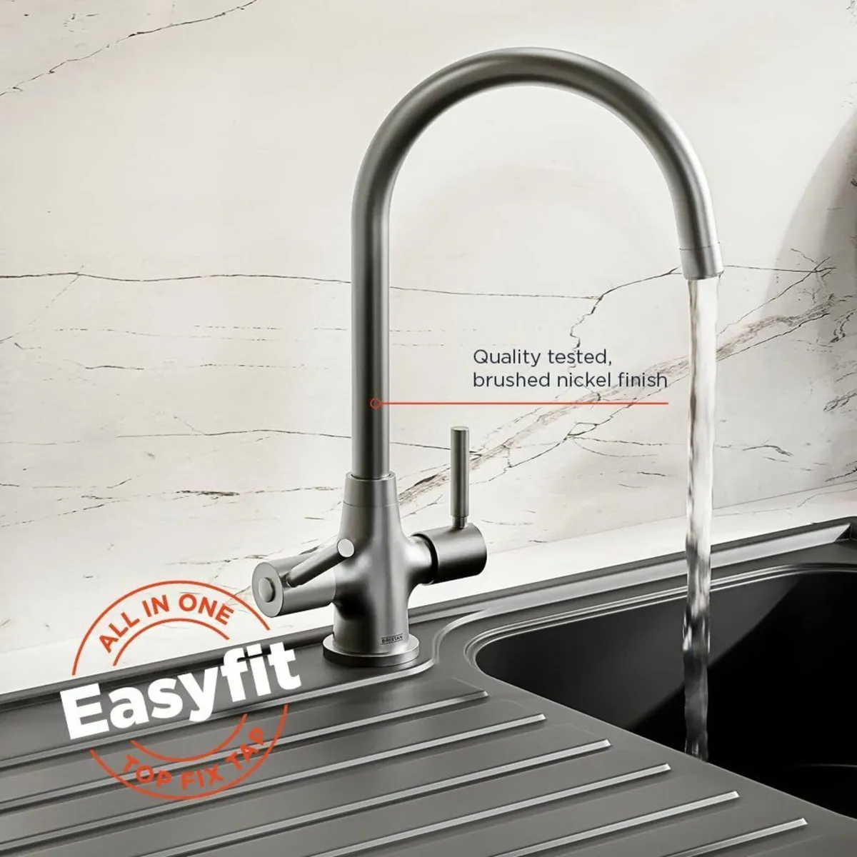 MZ SNK EF BN Monza Easyfit Kitchen Sink Mixer Tap - Image 4