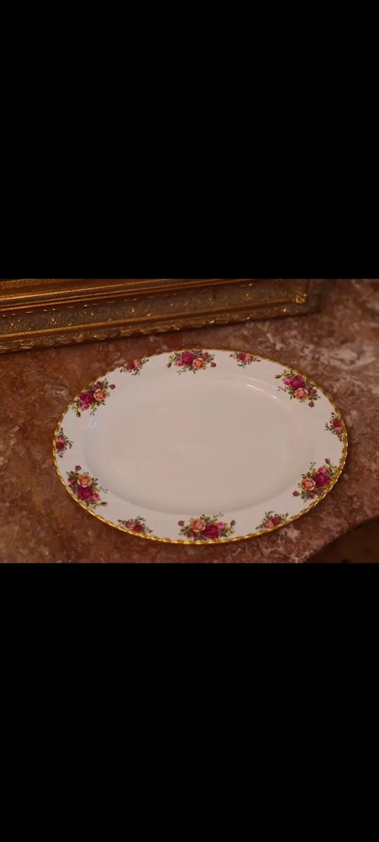 Large Royal Albert old country roses platter POSTA - Image 2