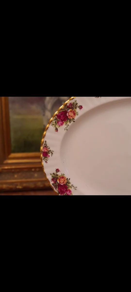 Large Royal Albert old country roses platter POSTA - Image 4