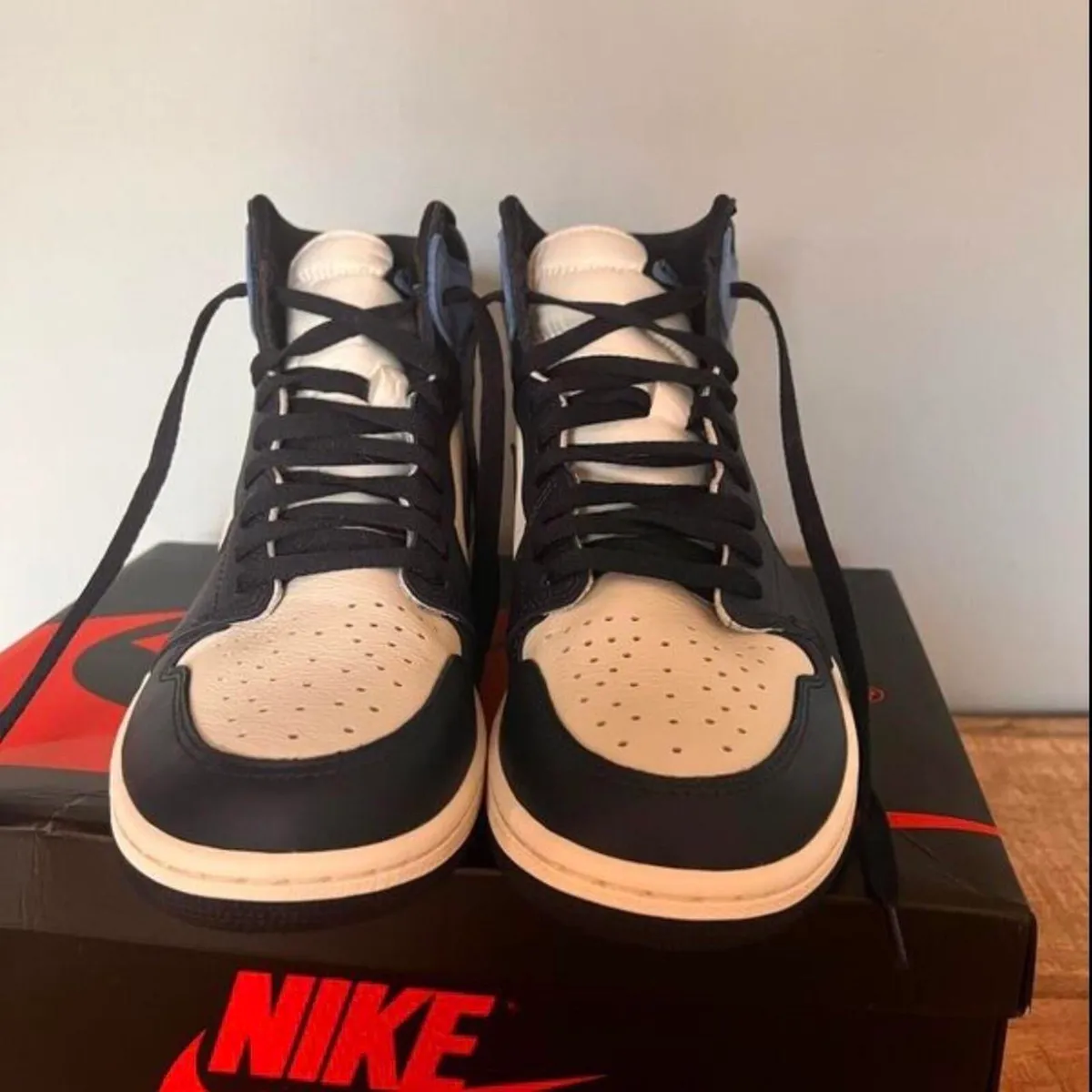 Nike UNC Jordan 1’s Blue/Navy - Image 2