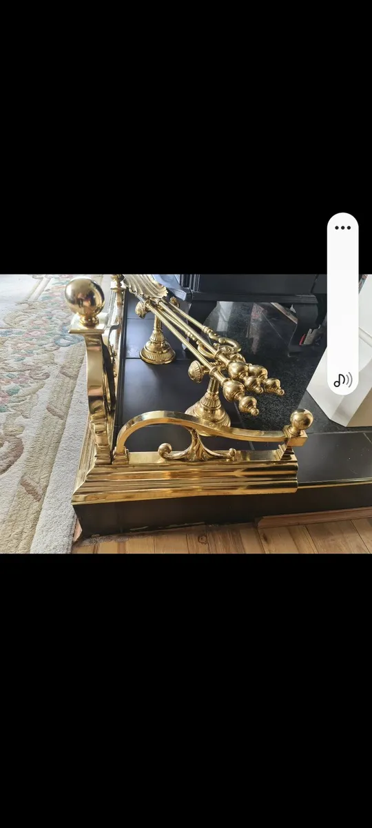 Vintage fender andirons and companion set - Image 2