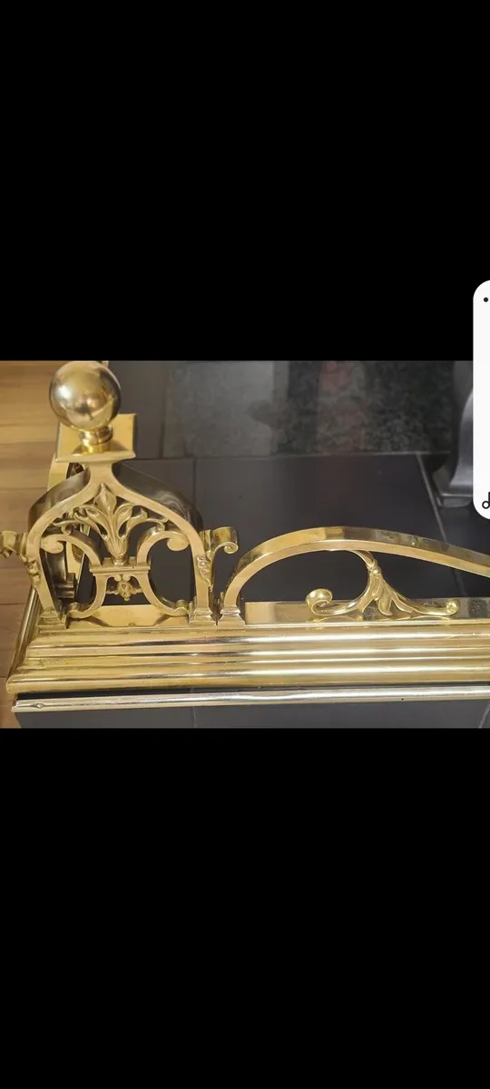 Vintage fender andirons and companion set - Image 3