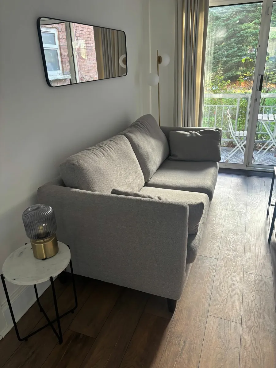 GREY 3 SEATER SOFA - Image 2