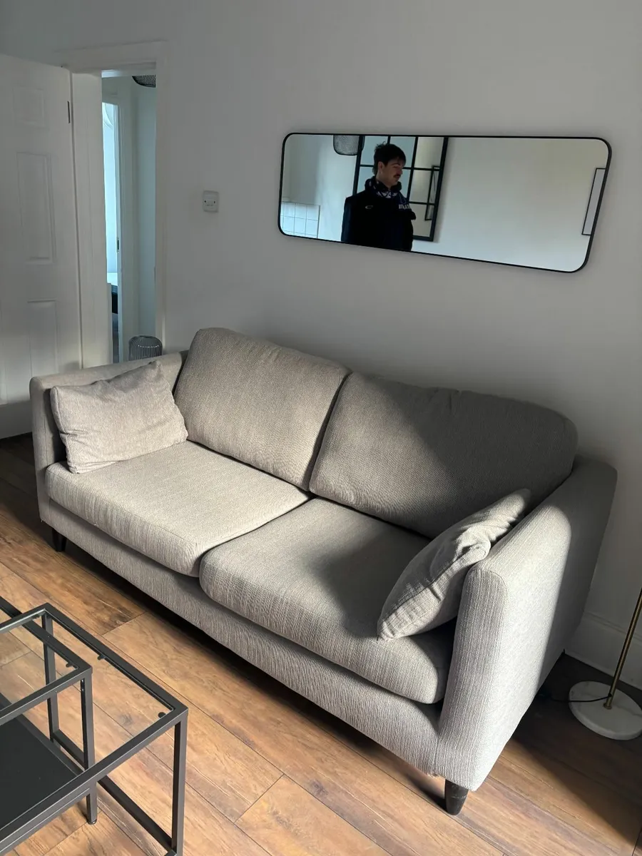 GREY 3 SEATER SOFA - Image 3