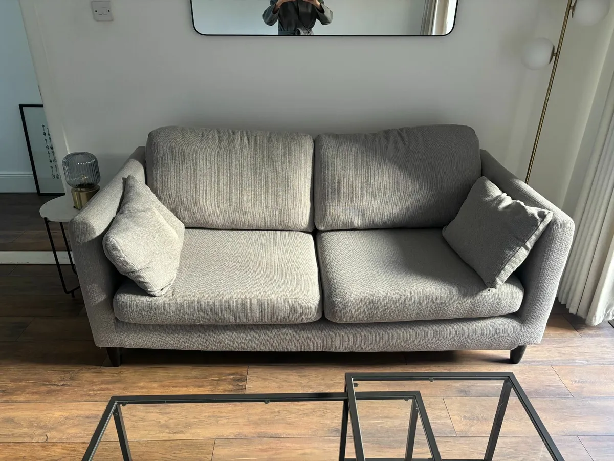 GREY 3 SEATER SOFA - Image 4