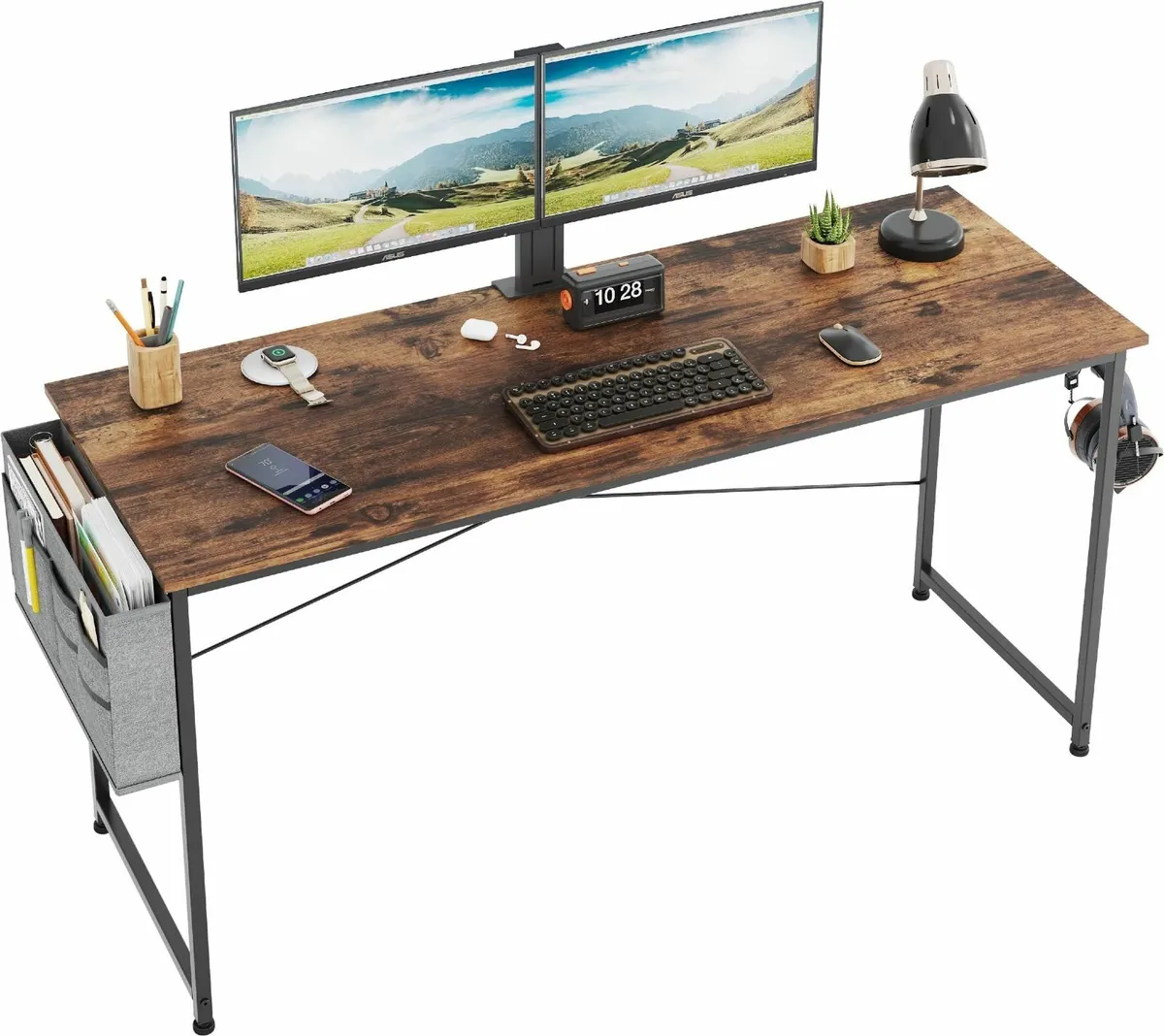 Computer Desk 140 x 55 cm Home Office Simple - Image 1