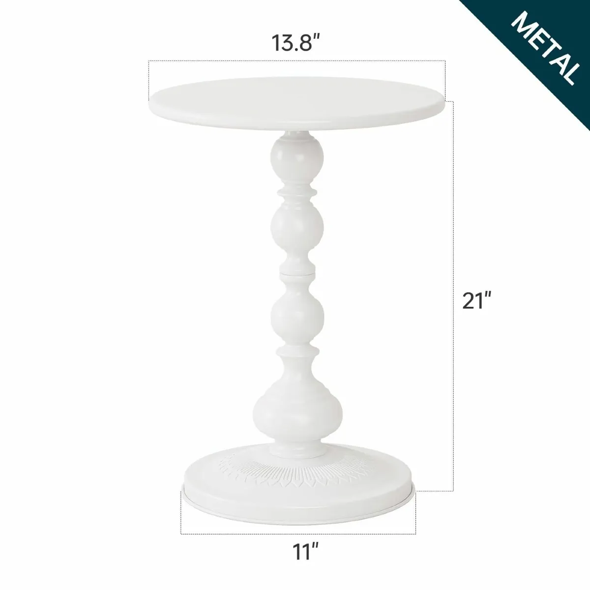 Metal Round Side Table Small Drink for Spaces - Image 3