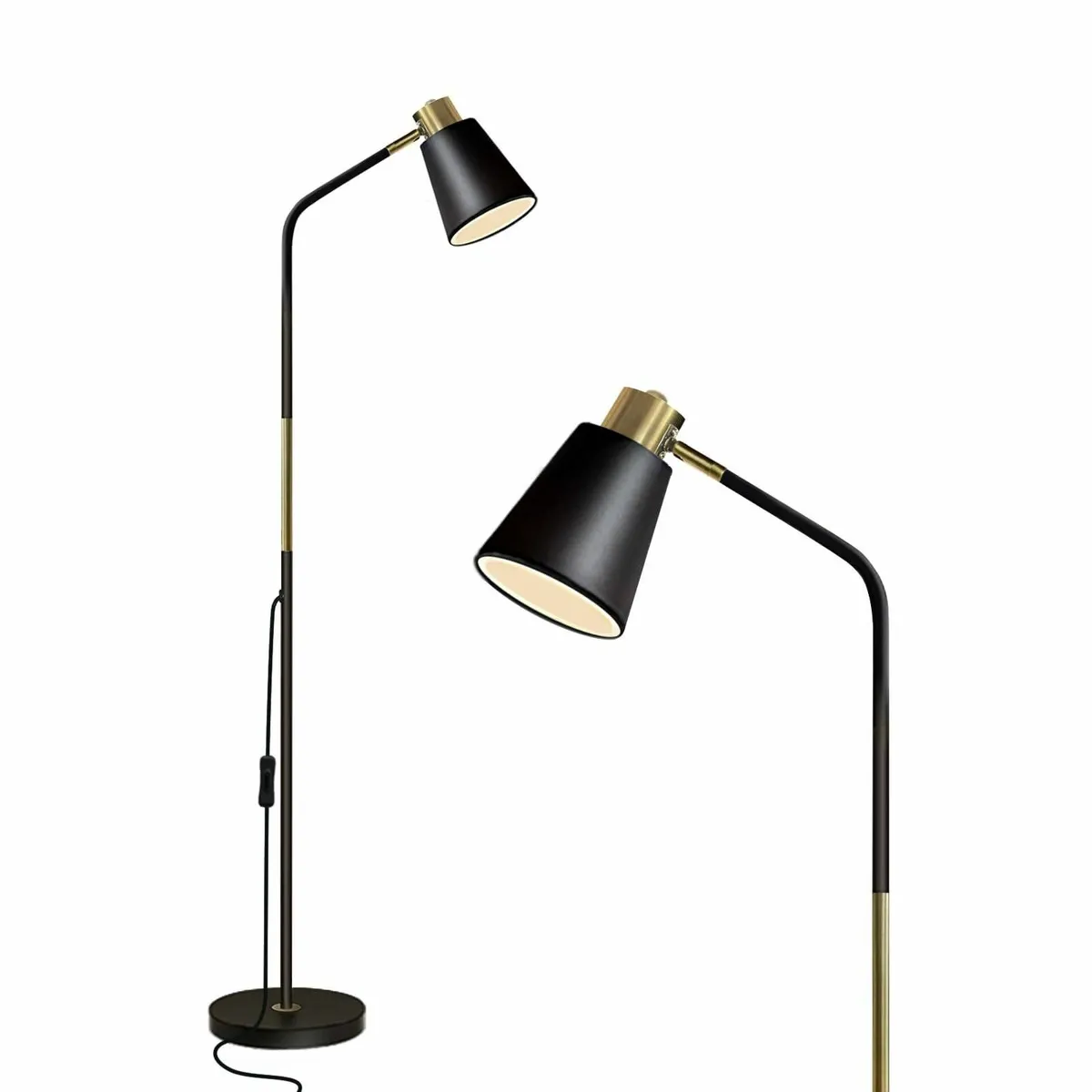 Floor Lamp Industrial Lamps Corner Rustic - Image 1