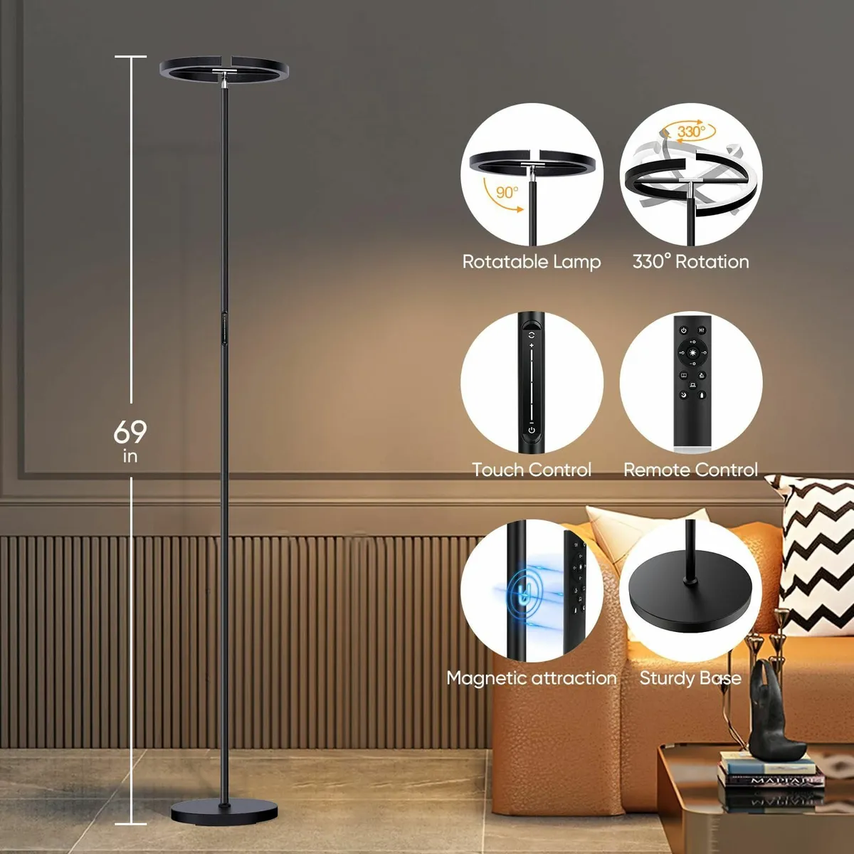 Floor Lamps for Living Room Modern Stepless - Image 2