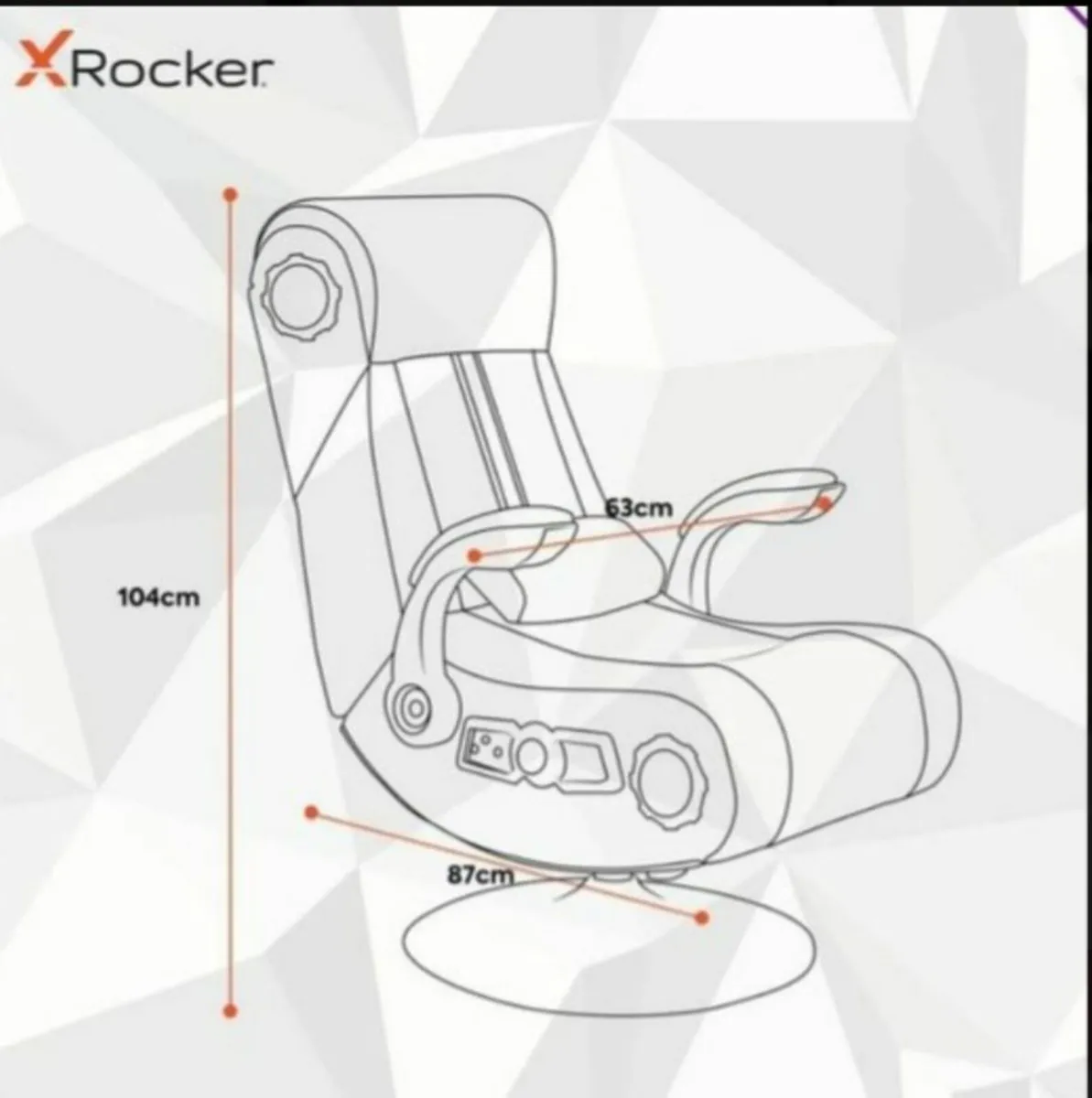 X rocker Deluxe 4.1 Audio Media Gaming Chair - Image 3